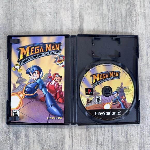 Mega Man Anniversary Collection Playstation 2 PS2 Used CIB Tested Working - Picture 4 of 5